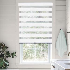 CHICOLOGY Zebra Blinds Cordless Window Shade Basic Arctic 72" W x 72" H